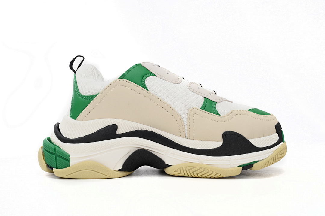  Balenciaga Black And White Green W09O1 9090