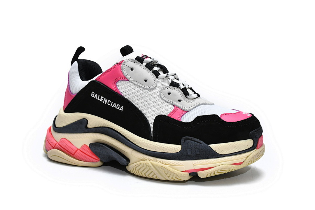  Balenciaga Triple S Noir Rose W09O6 5671 