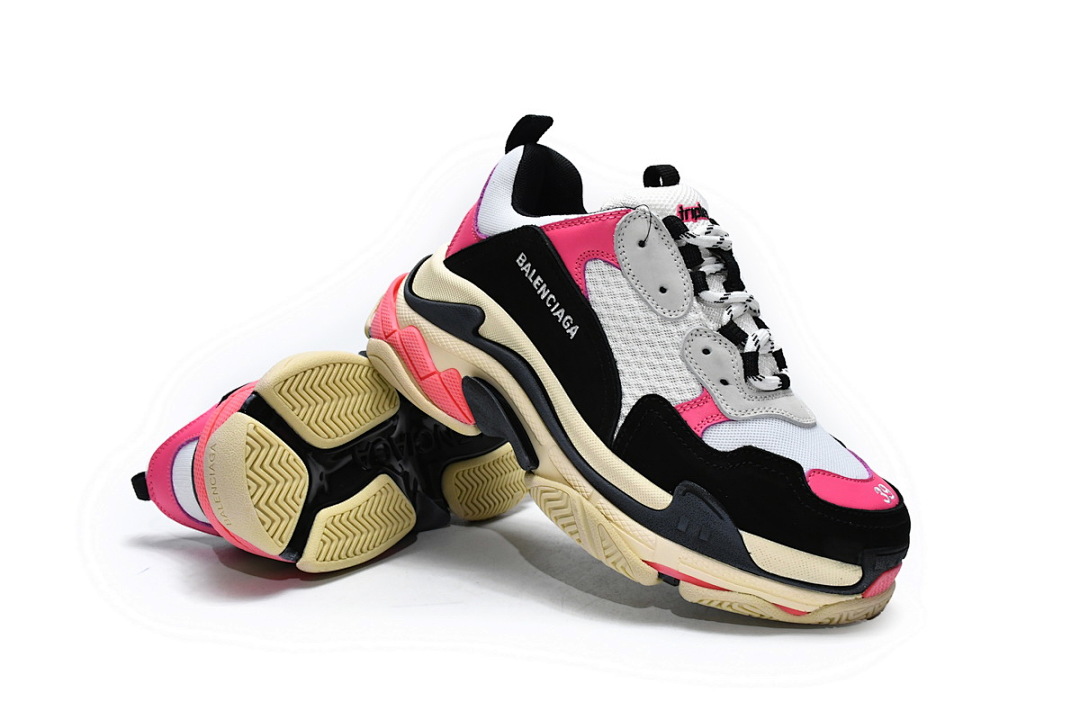  Balenciaga Triple S Noir Rose W09O6 5671 