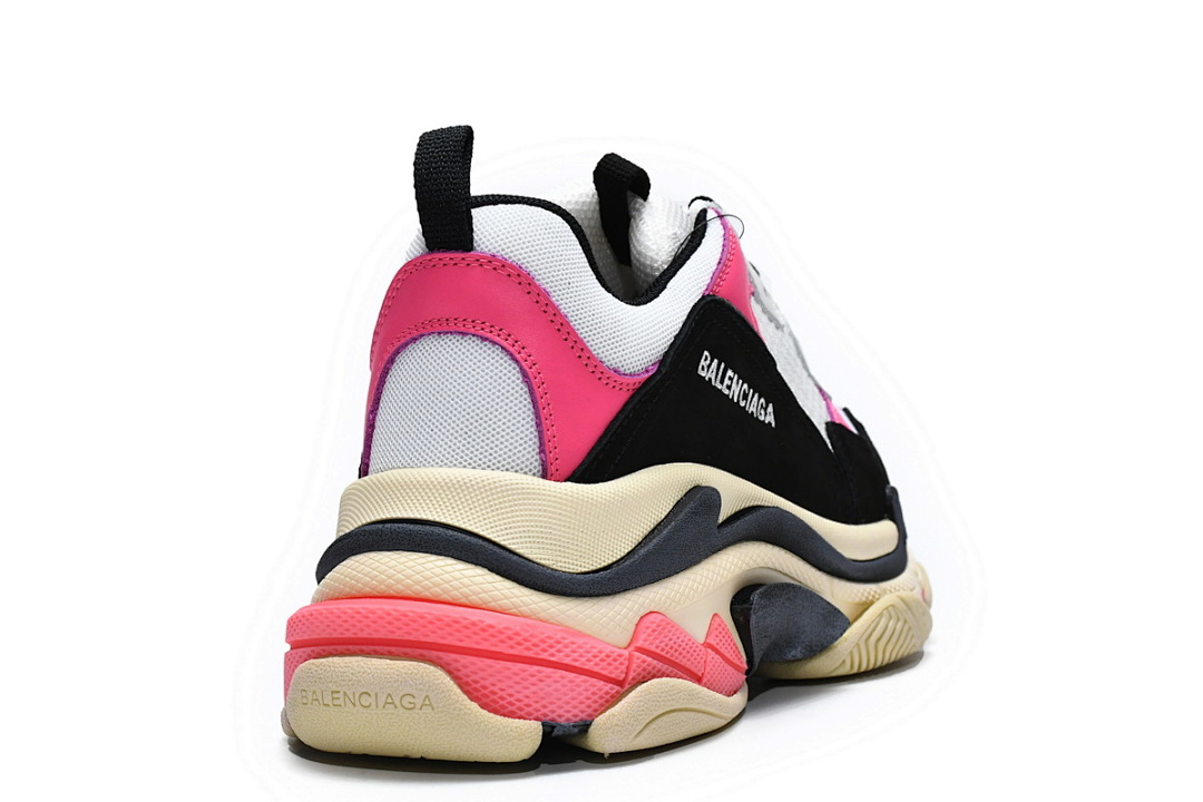  Balenciaga Triple S Noir Rose W09O6 5671 