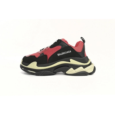  Balenciaga Triple S Black Red GreyW06E1 1006  01