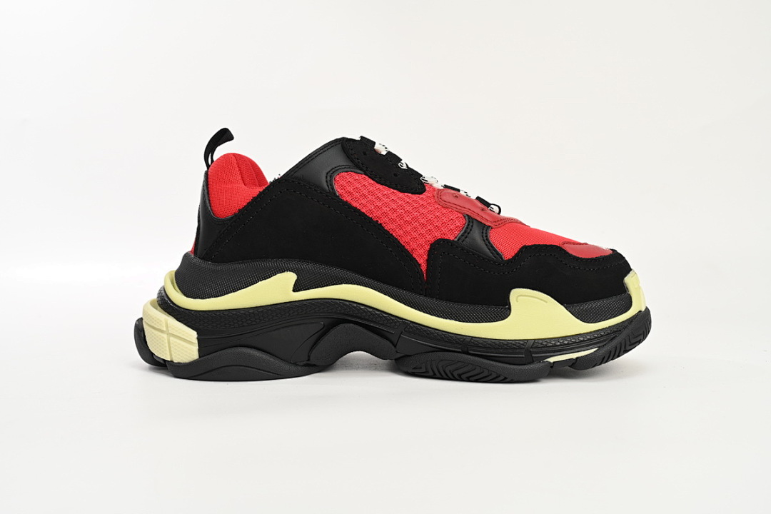  Balenciaga Triple S Noir Rouge Gris W06E1 1006 