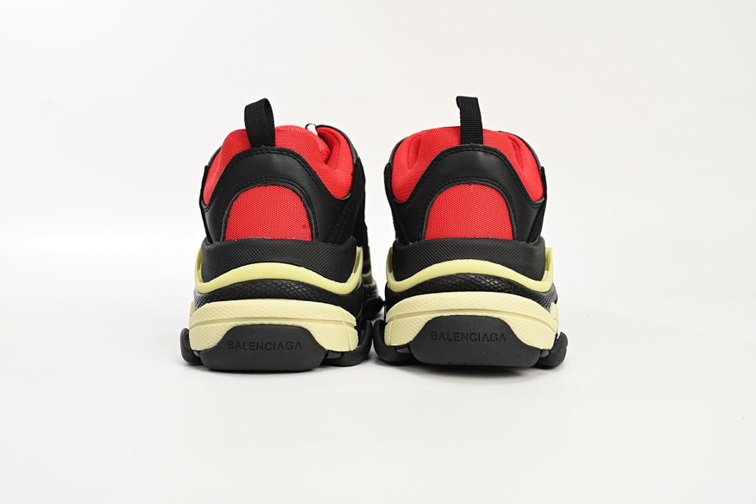  Balenciaga Triple S Noir Rouge Gris W06E1 1006 