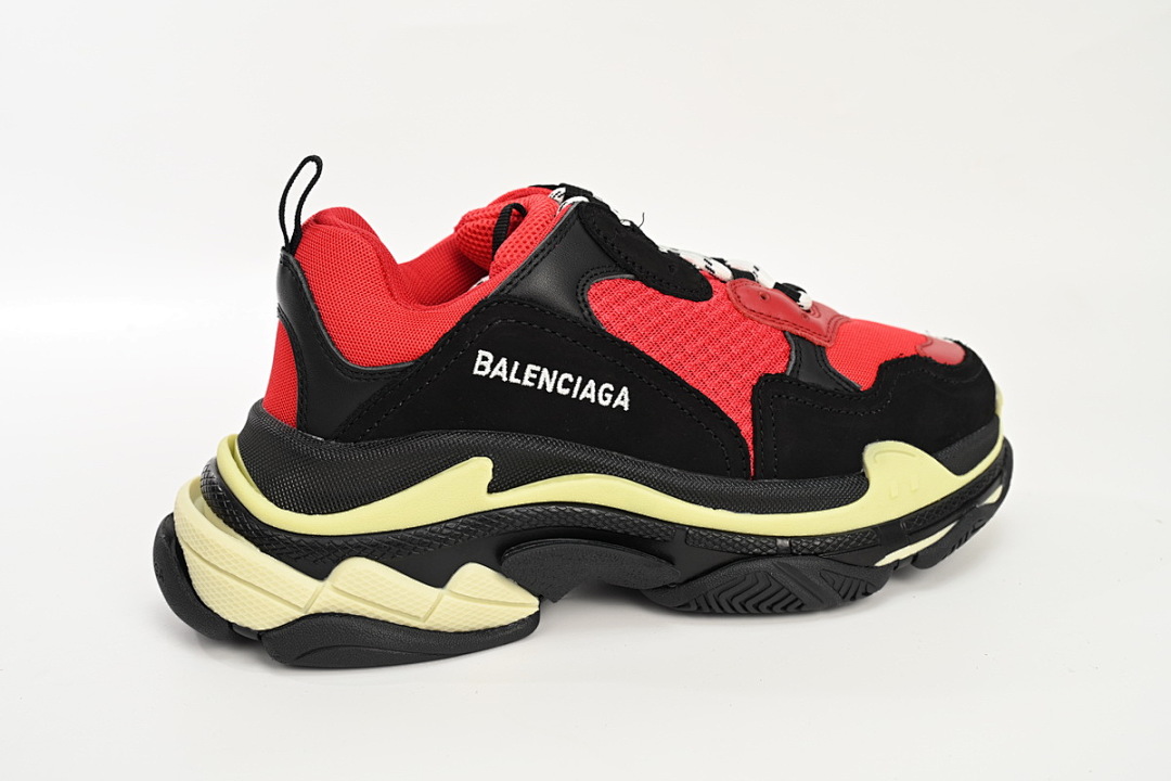  Balenciaga Triple S Noir Rouge Gris W06E1 1006 