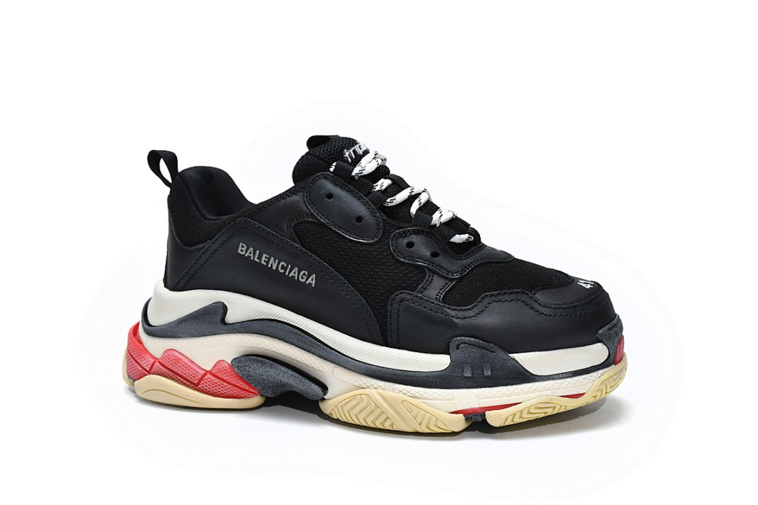  Balenciaga Triple S Noir Rouge W0901 1000