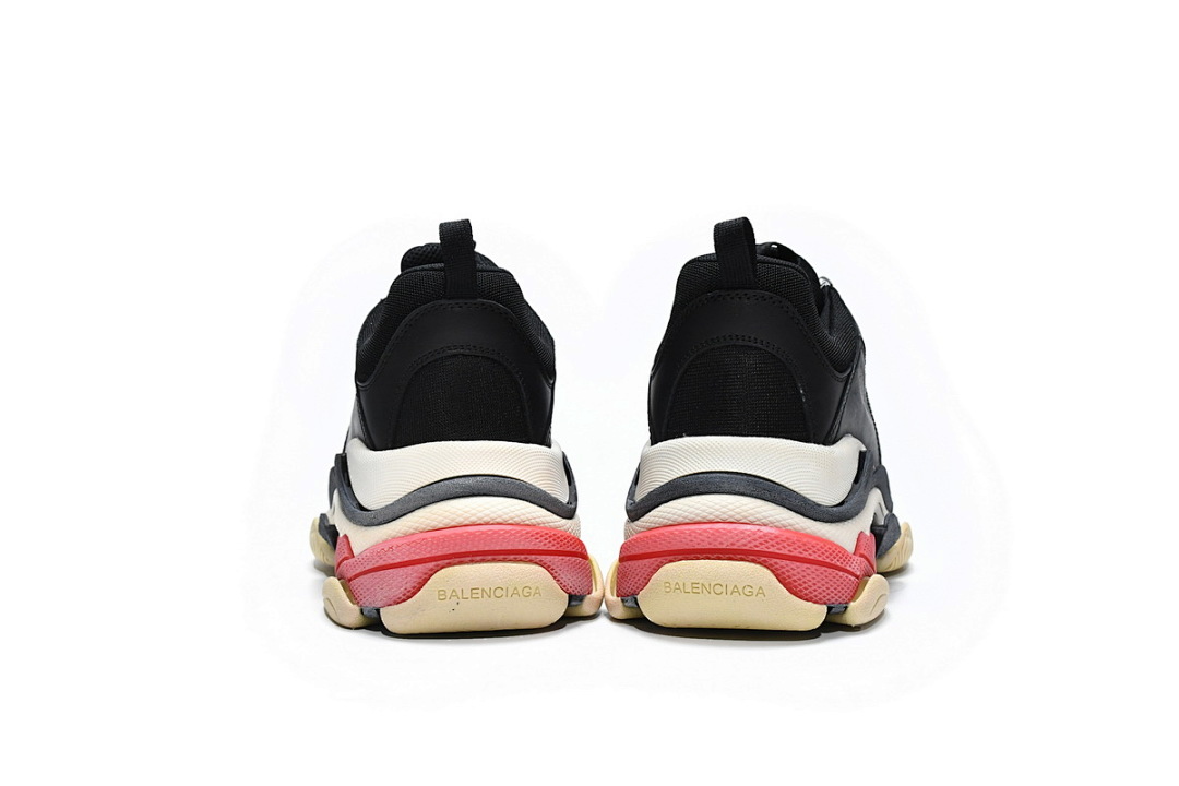 Balenciaga Triple S Noir Rouge W0901 1000