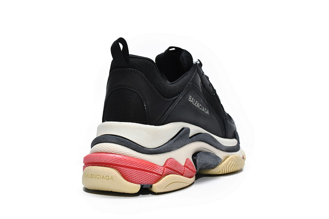 Balenciaga Triple S Noir Rouge W0901 1000