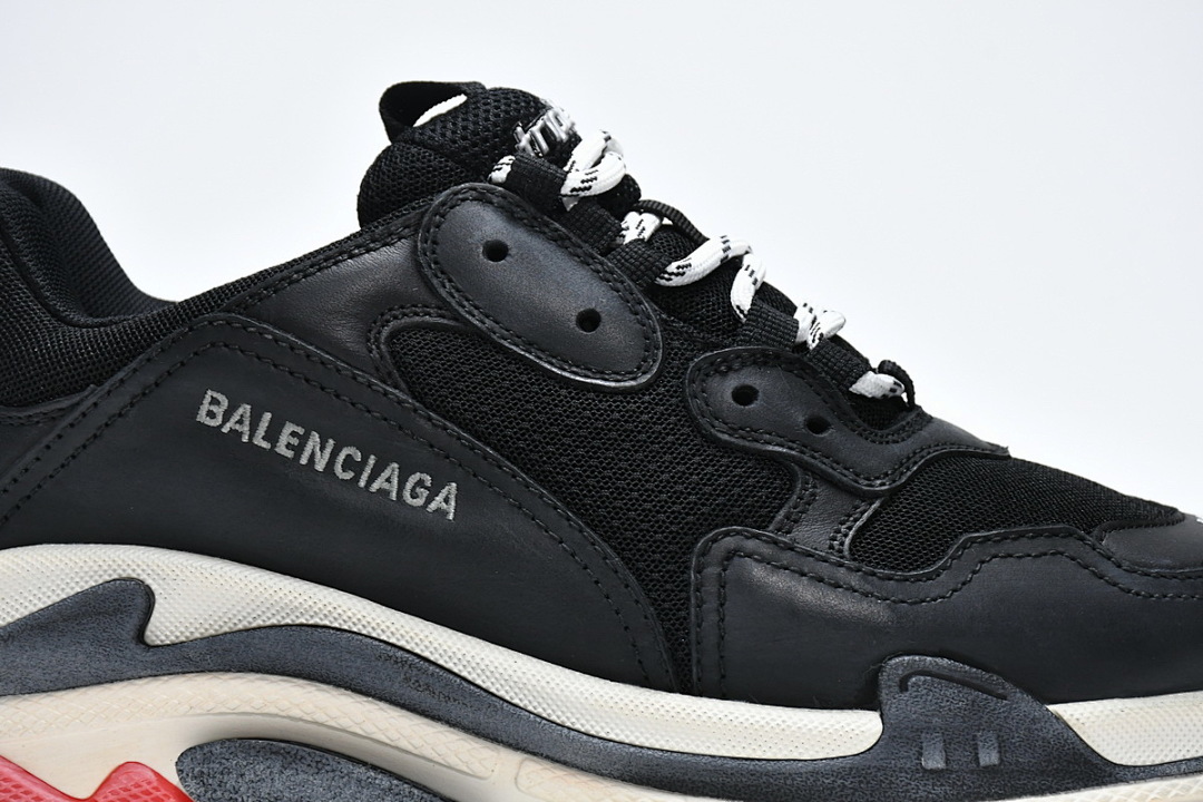  Balenciaga Triple S Noir Rouge W0901 1000