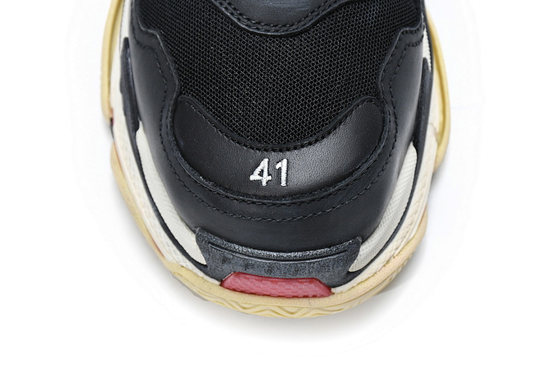  Balenciaga Triple S Noir Rouge W0901 1000