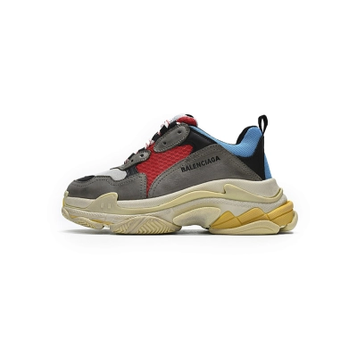  Balenciaga Triple S Blue Red W09O2 4365 01