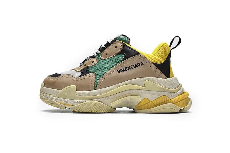  Balenciaga Triple S Verde-Amarillo W06E3 7070 