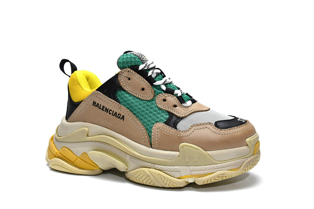 Balenciaga Triple S Verde-Amarillo W06E3 7070 