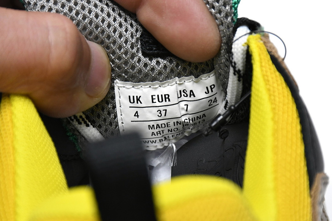  Balenciaga Triple S Verde-Amarillo W06E3 7070 