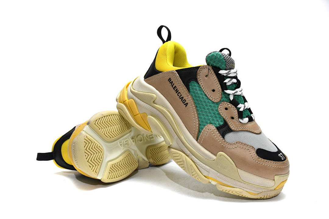  Balenciaga Triple S Verde-Amarillo W06E3 7070 