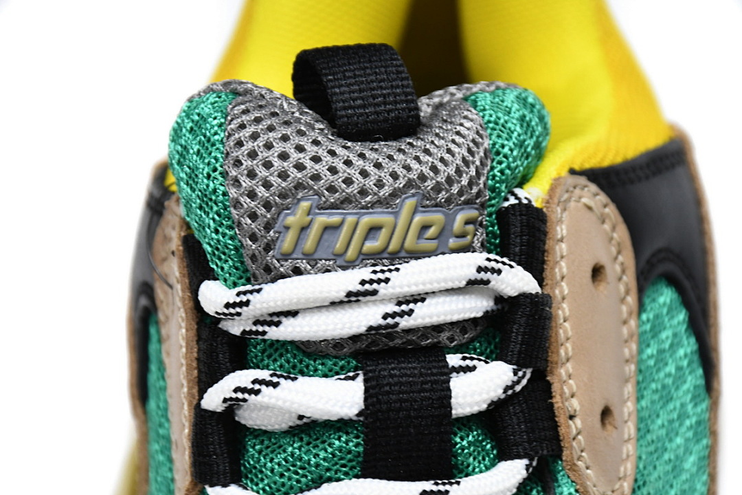  Balenciaga Triple S Verde-Amarillo W06E3 7070 