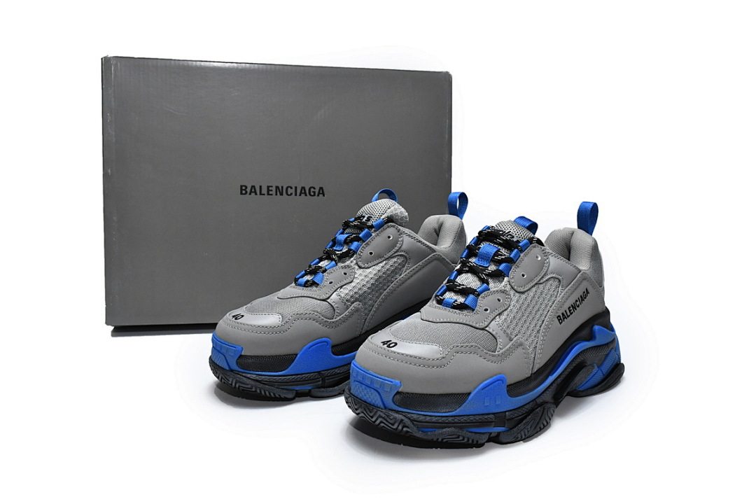  Balenciaga Triple S Gris Zafiro W09ON1 9018