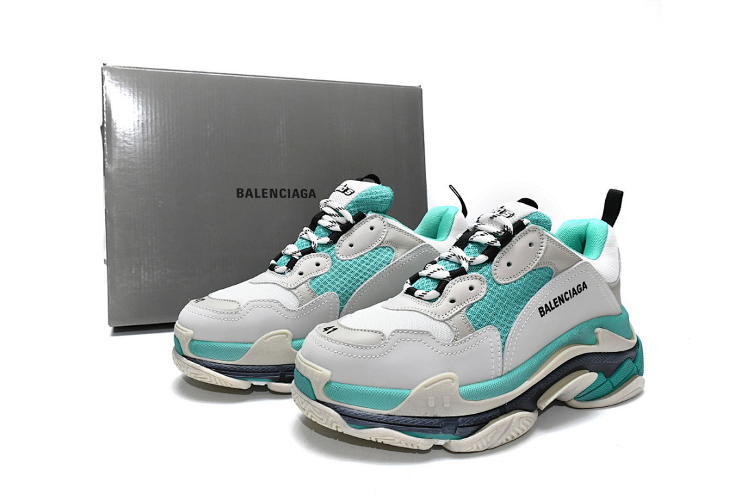  Balenciaga Triple S vert menthe W09E1 9878 