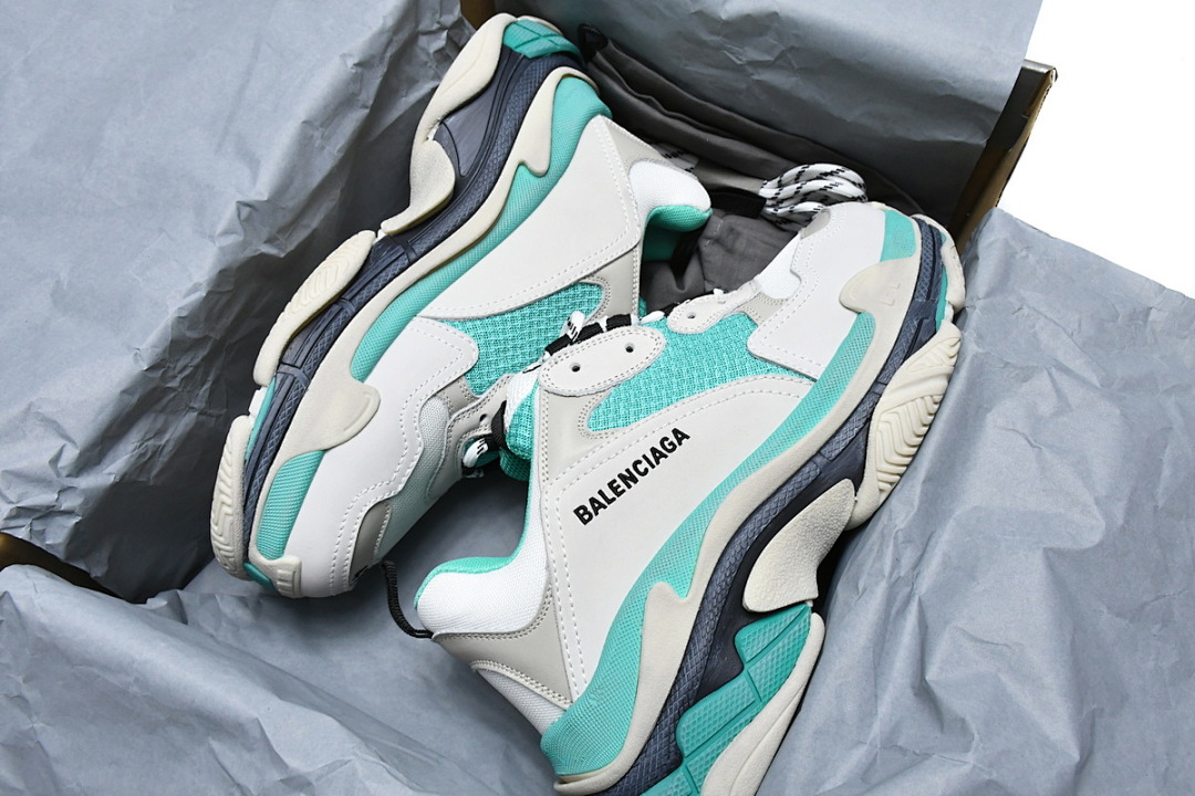  Balenciaga Triple S vert menthe W09E1 9878 