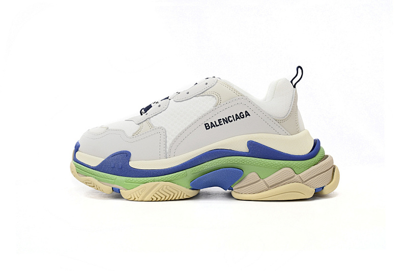  Balenciaga Triple White Blue Green W09E1 1900 