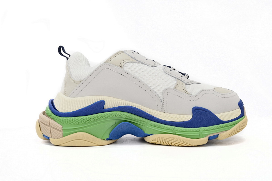  Balenciaga Triple White Blue Green W09E1 1900 
