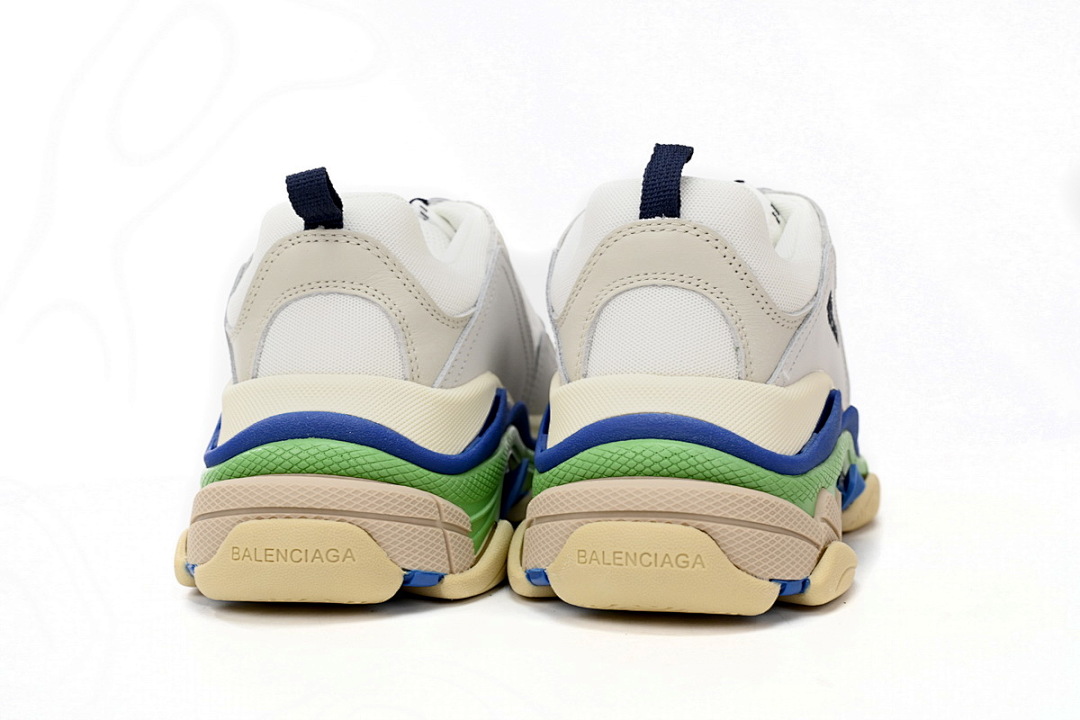  Balenciaga Triple White Blue Green W09E1 1900 