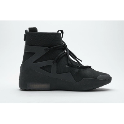  Nike Air Fear of God 1 Triple Black AR4237-005 02