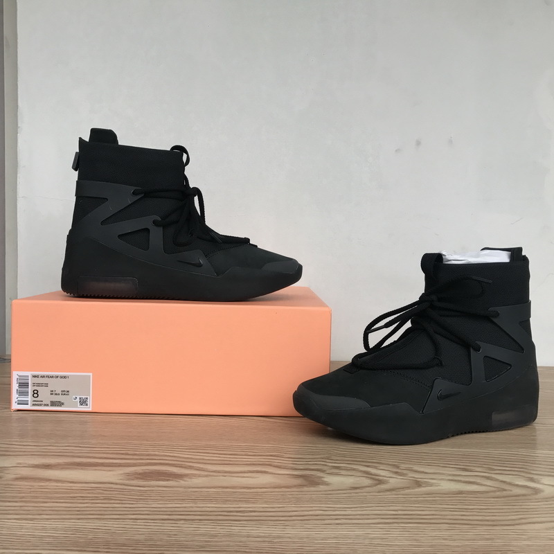  Nike Air Fear of God 1 Triple Black AR4237-005