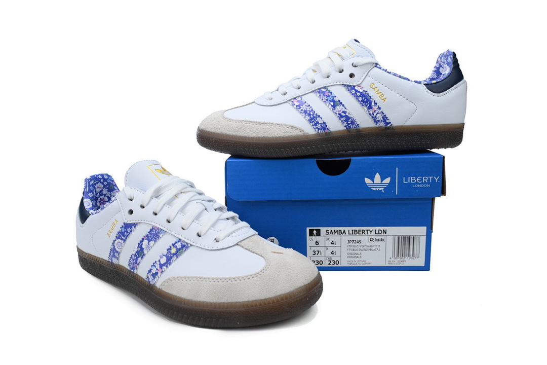 Adidas Samba Liberty LDN White Blue Floral JP7249