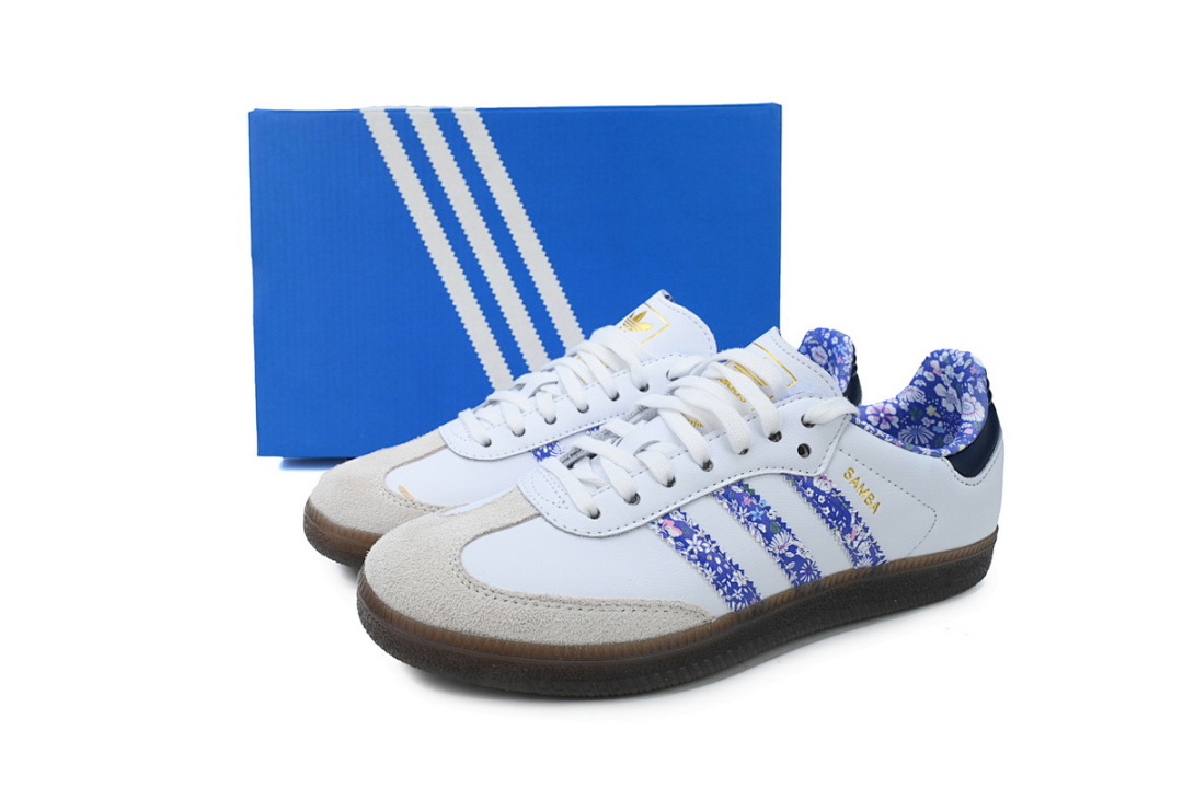 Adidas Samba Liberty LDN White Blue Floral JP7249