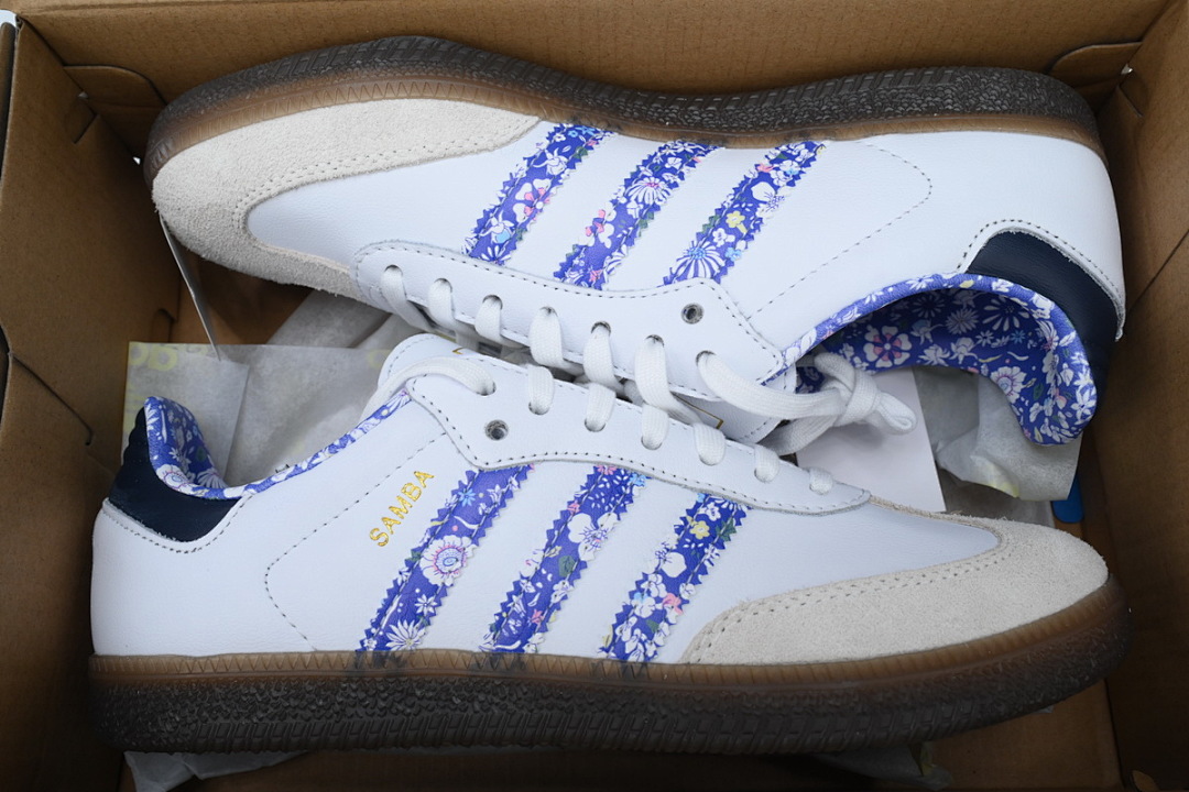 Adidas Samba Liberty LDN White Blue Floral JP7249