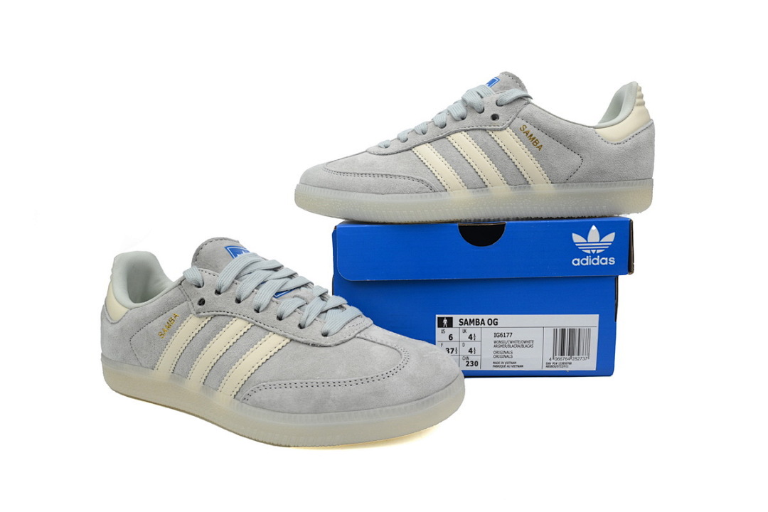 Adidas Samba OG W Grey White Cream IG6177