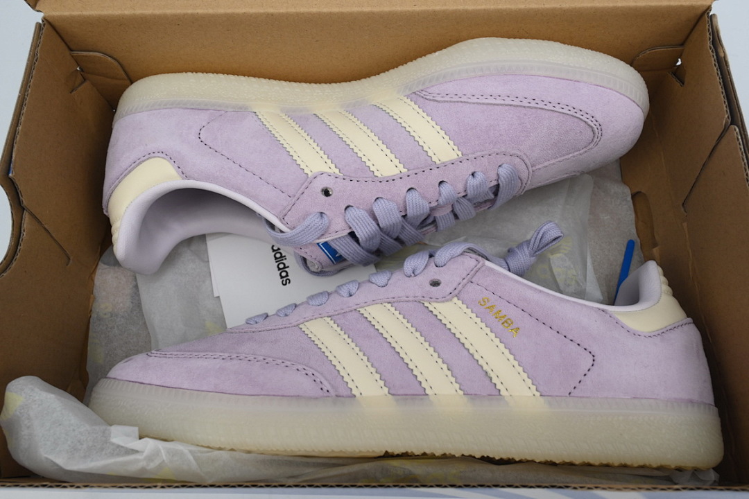 Adidas Samba OG W White Purple Green IG6176