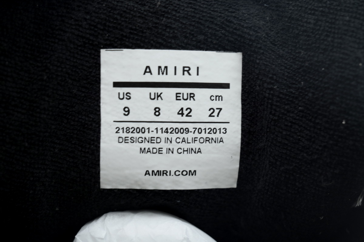 AMIRI White Black