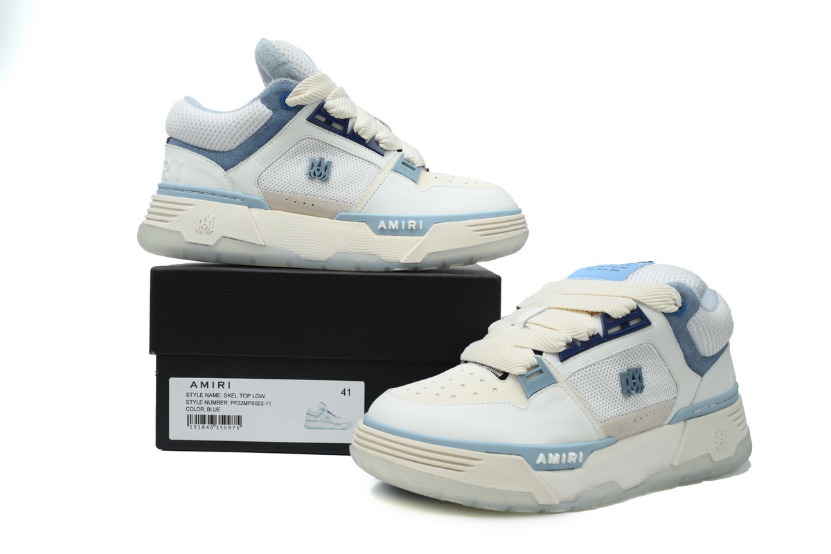 AMIRI White Blue