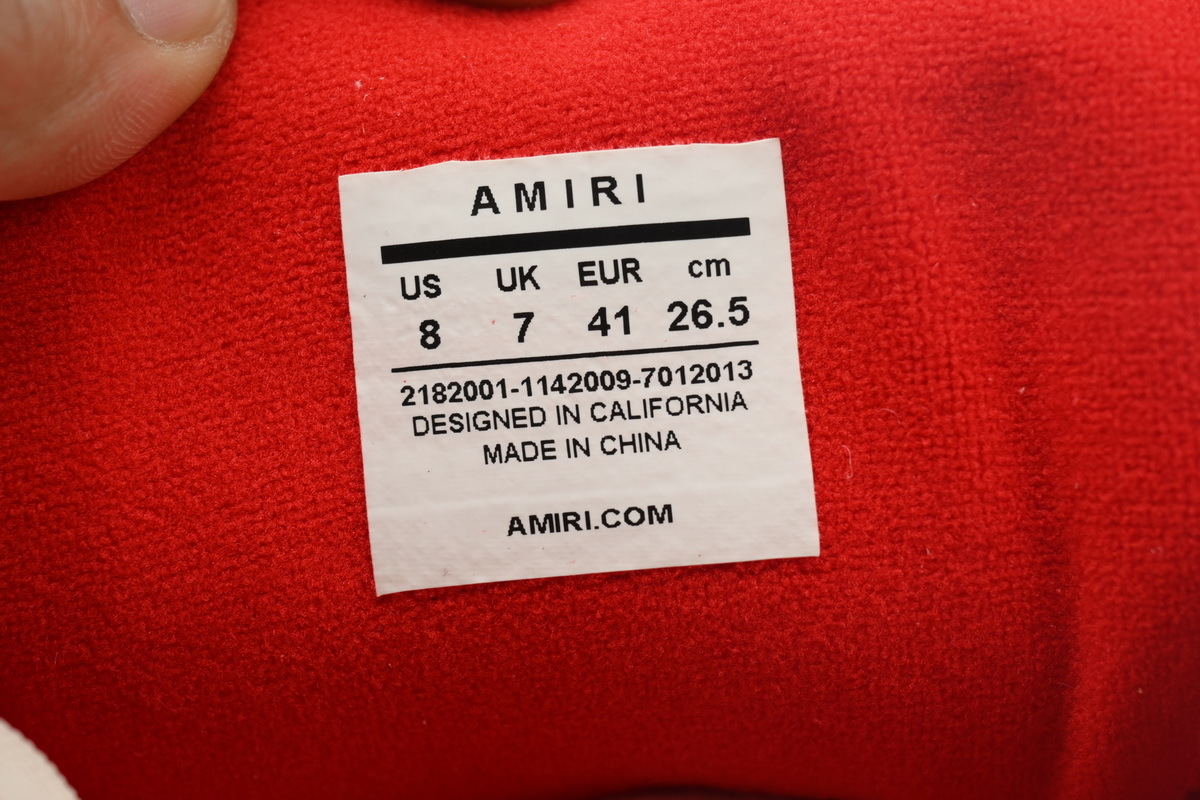 AMIRI White Red