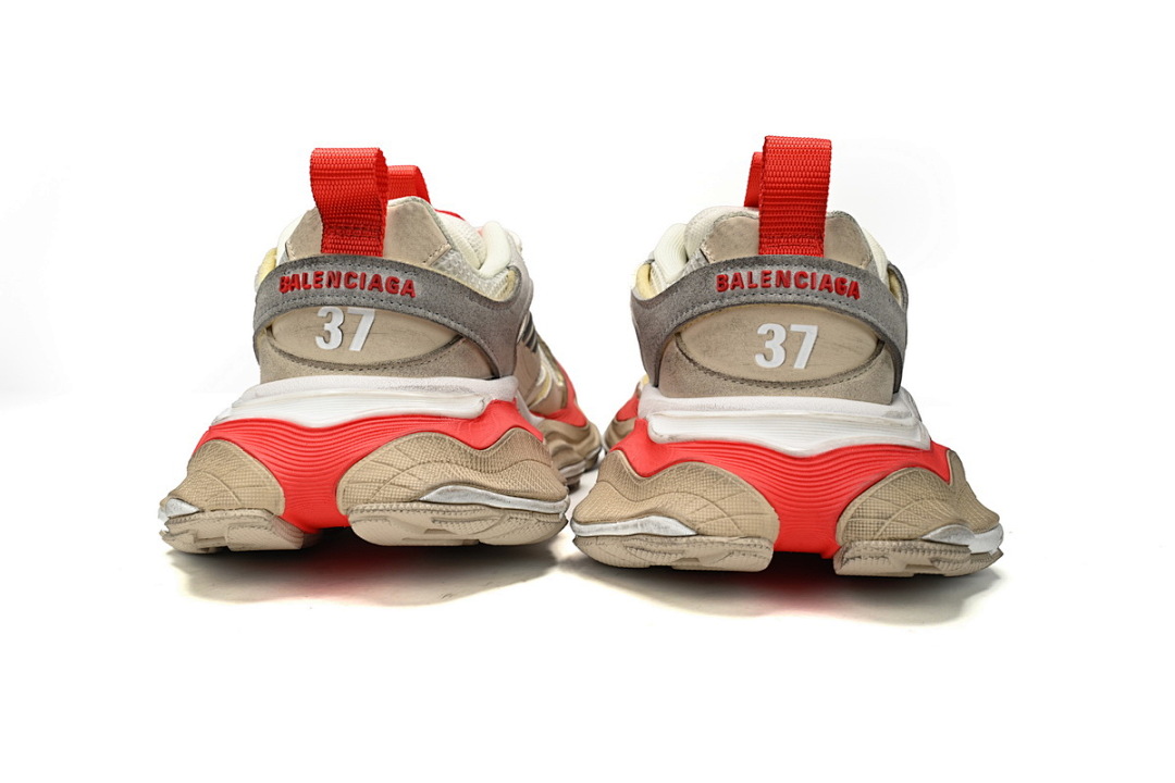 Baskets Cargo Balenciaga Beige, Gris, Rouge, Blanc W2MV5-0325 