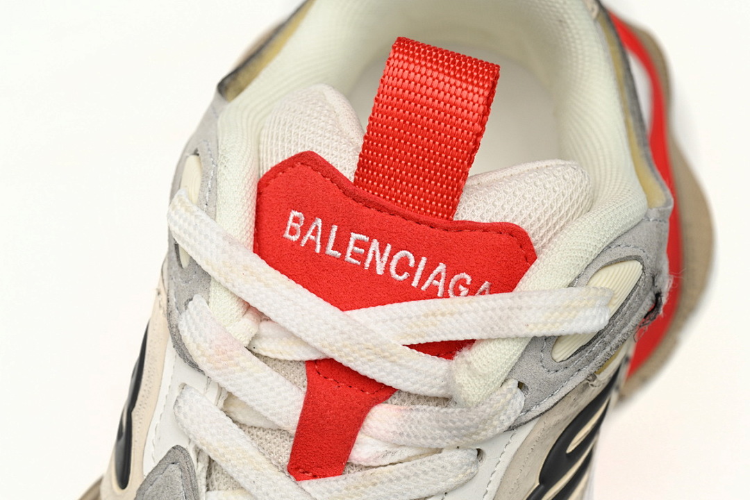 Baskets Cargo Balenciaga Beige, Gris, Rouge, Blanc W2MV5-0325 