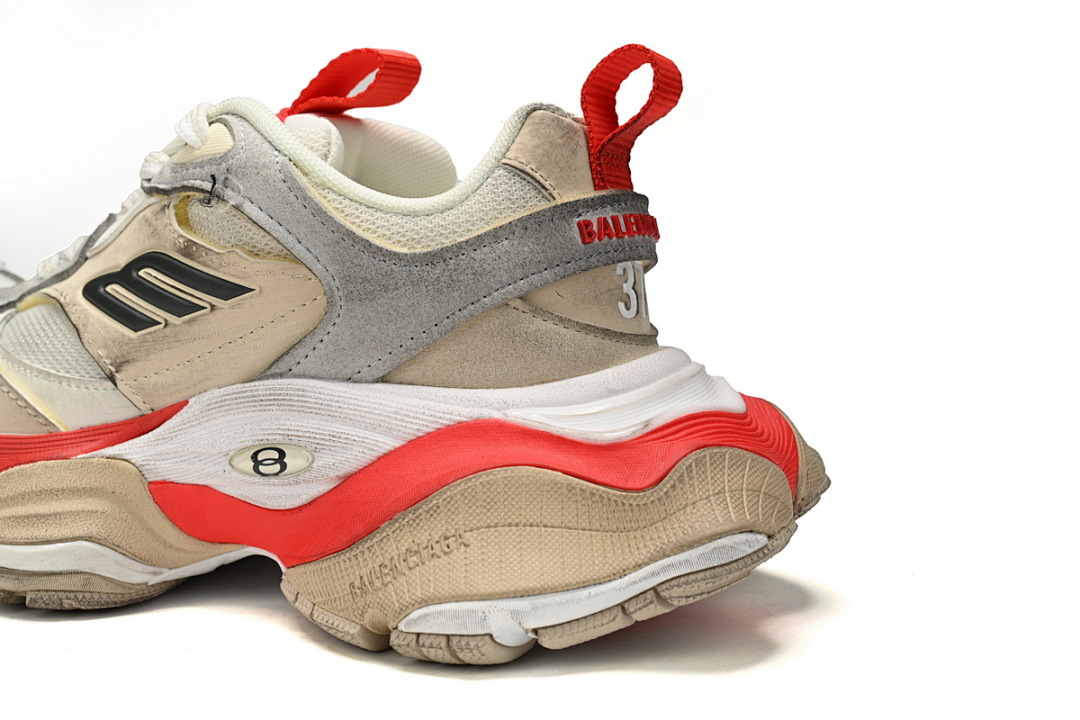 Baskets Cargo Balenciaga Beige, Gris, Rouge, Blanc W2MV5-0325 