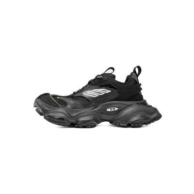 Tênis Cargo da Balenciaga Preto Prata W2MV9-0213 01