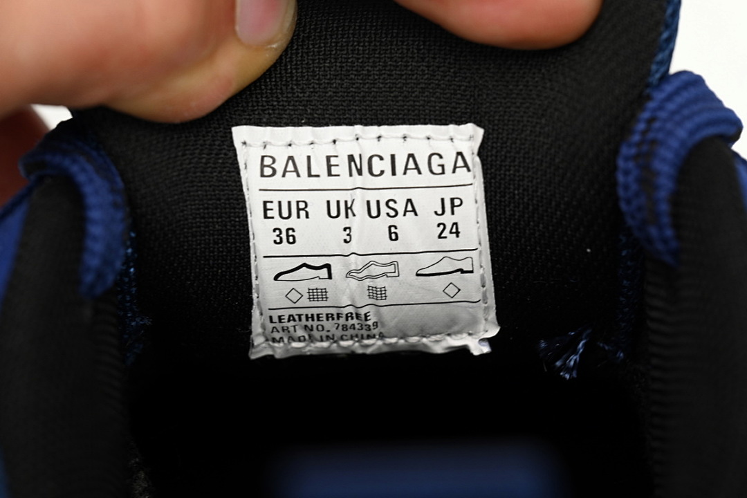 Baskets Cargo Balenciaga Bleu Marine Noir Argent Blanc W2MV3-2325