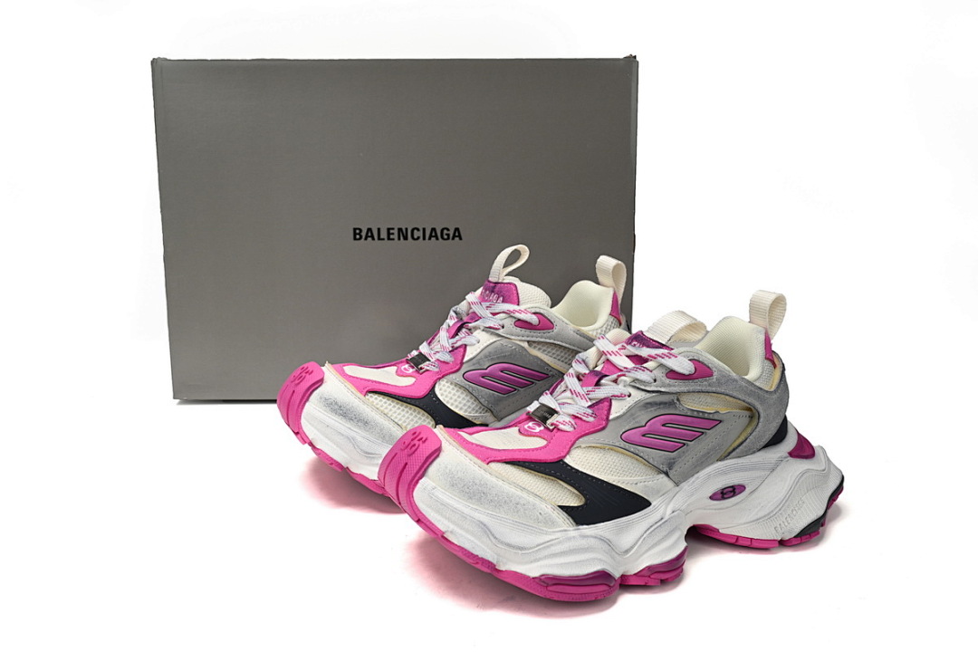 Baskets Cargo Balenciaga Gris, rose, noir, crème, blanc W2MV6-0310
