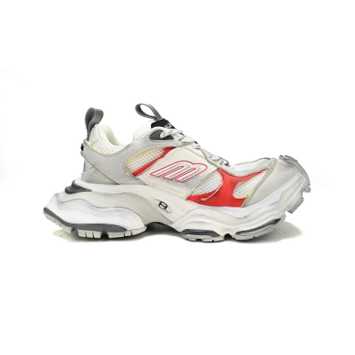 Tênis Cargo da Balenciaga Cinza Prateado Vermelho Branco W1MV3-0521 02