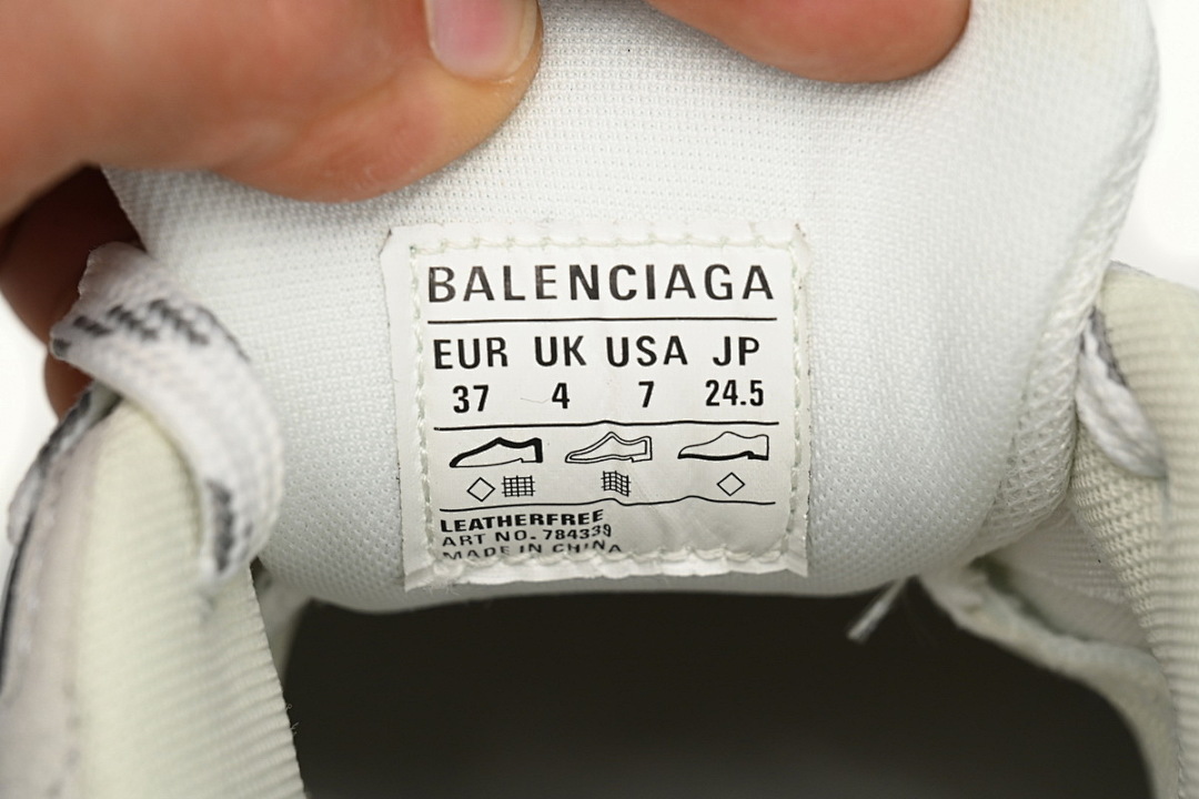 Baskets Cargo Balenciaga Gris argenté, rouge et blanc W1MV3-0521