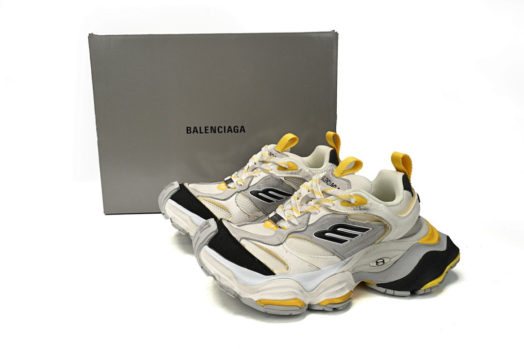 Baskets Cargo Balenciaga Blanc, Gris, Jaune, Noir W2MV1-1170
