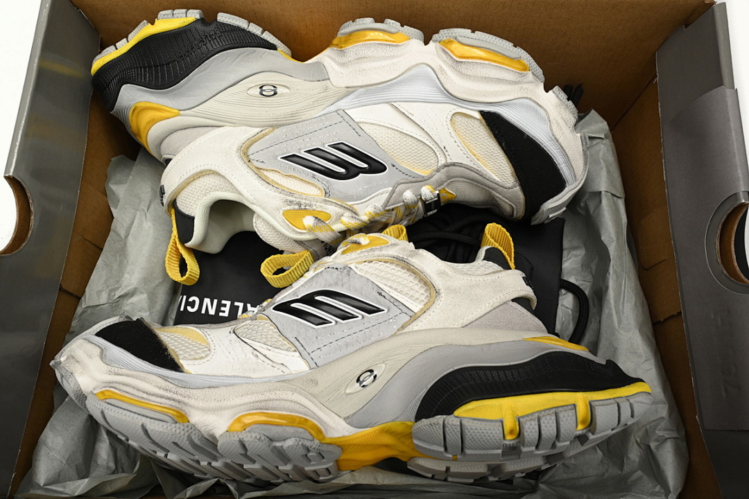 Baskets Cargo Balenciaga Blanc, Gris, Jaune, Noir W2MV1-1170