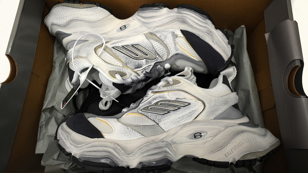 Balenciaga CARGO Blanc Riz Blanc Gris W2MV1-9012