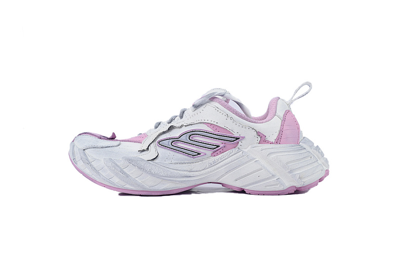 Tênis Balenciaga Monday Branco, Rosa, Cinza, Prata WDTSC 5191