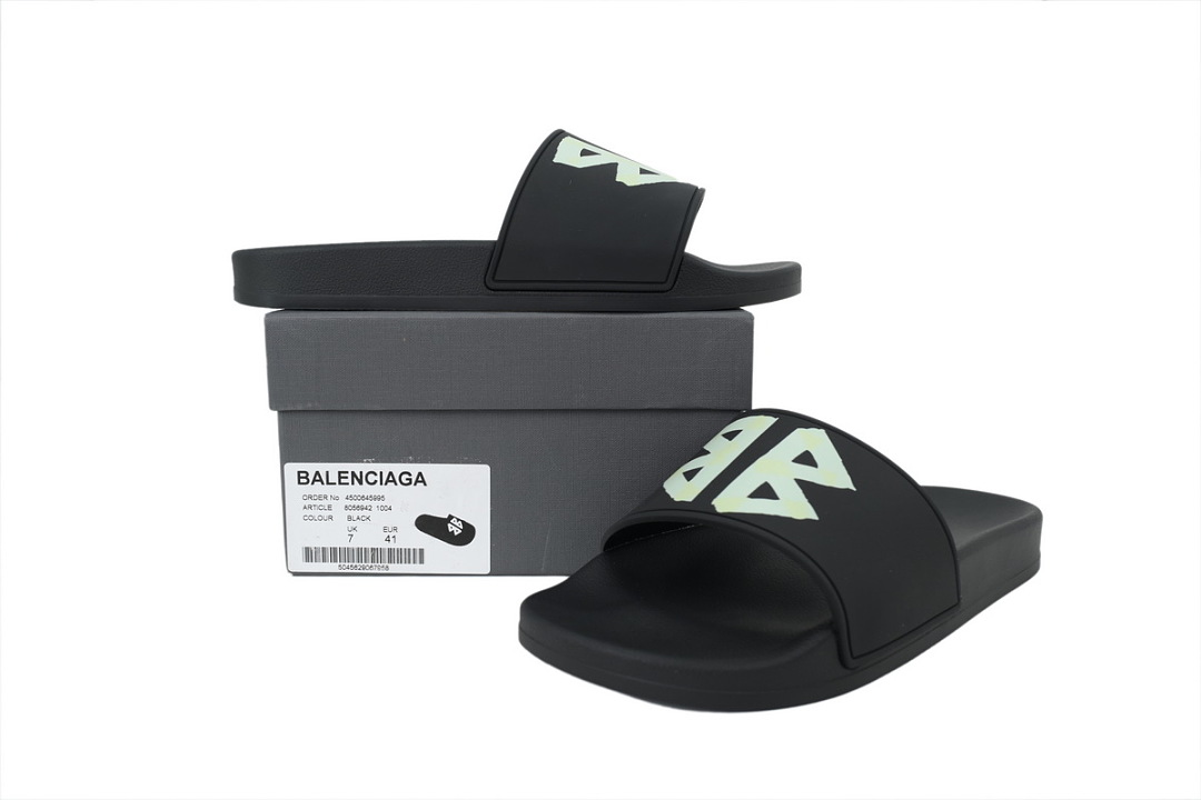 Balenciaga Pool Slide Balck
