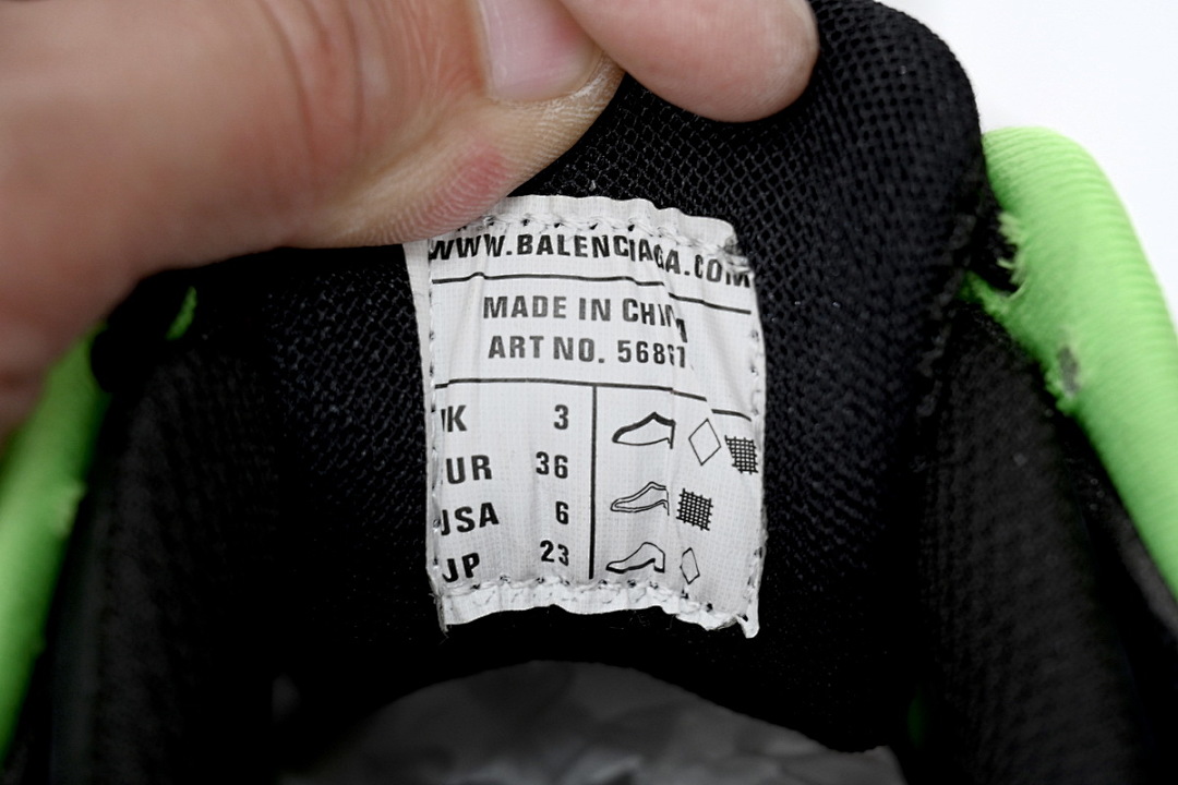 Baskets Balenciaga Track 2 Noir Vert W2GN3 1086