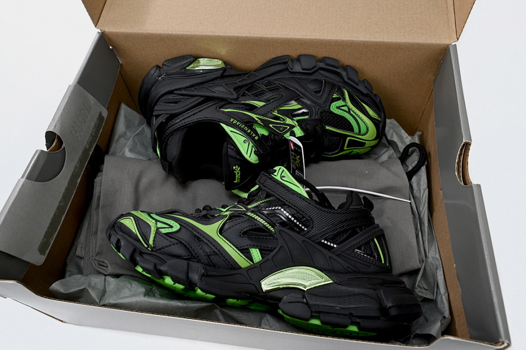 Baskets Balenciaga Track 2 Noir Vert W2GN3 1086